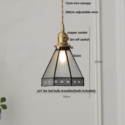 DecorBites™ Clear Glass LED Pendant Lights for Modern Home Decor and Restaurant, 200cm Wire