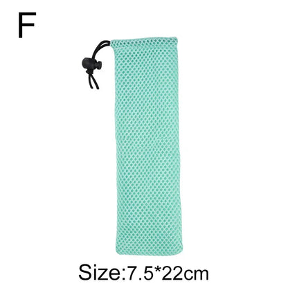 حقيبة أدوات مائدة DecorBites™ مصنوعة من القطن والكتان وحقيبة برباط للسفر وتناول الطعام في المنزل