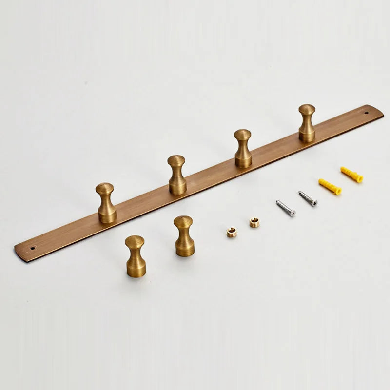 خطاف رداء الحمام من DecorBites™ بلمسة نهائية من النحاس العتيق، أدوات حمام نحاسية، إكسسوارات حمام