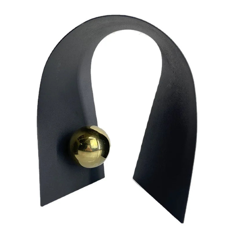 DecorBites™ Goldene Kugel Metallbögen Geometrische Kunst Ornamente für die Heimdekoration