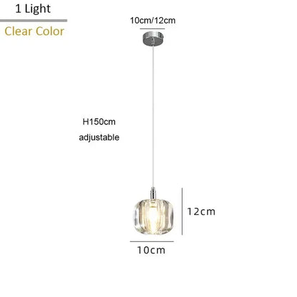 DecorBites™ Crystal Staircase Chandelier: Luxury Modern Lighting Fixture Amber/Smoky Grey/Clear