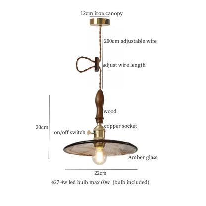 DecorBites™ Green Wave Glass Pendant Lamp: Modern Minimalism for Living Room, Bedroom, Cafe