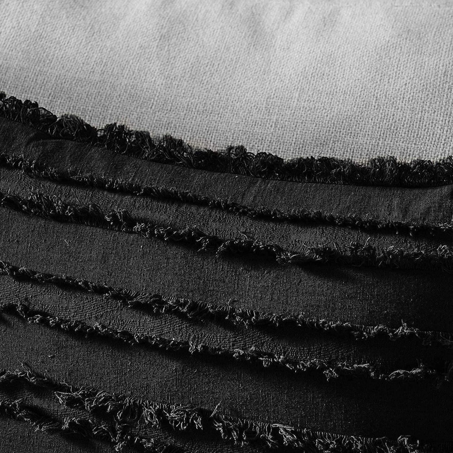 DecorBites™ Boho Chic Tassel Striped Pillow Covers for Home Decor