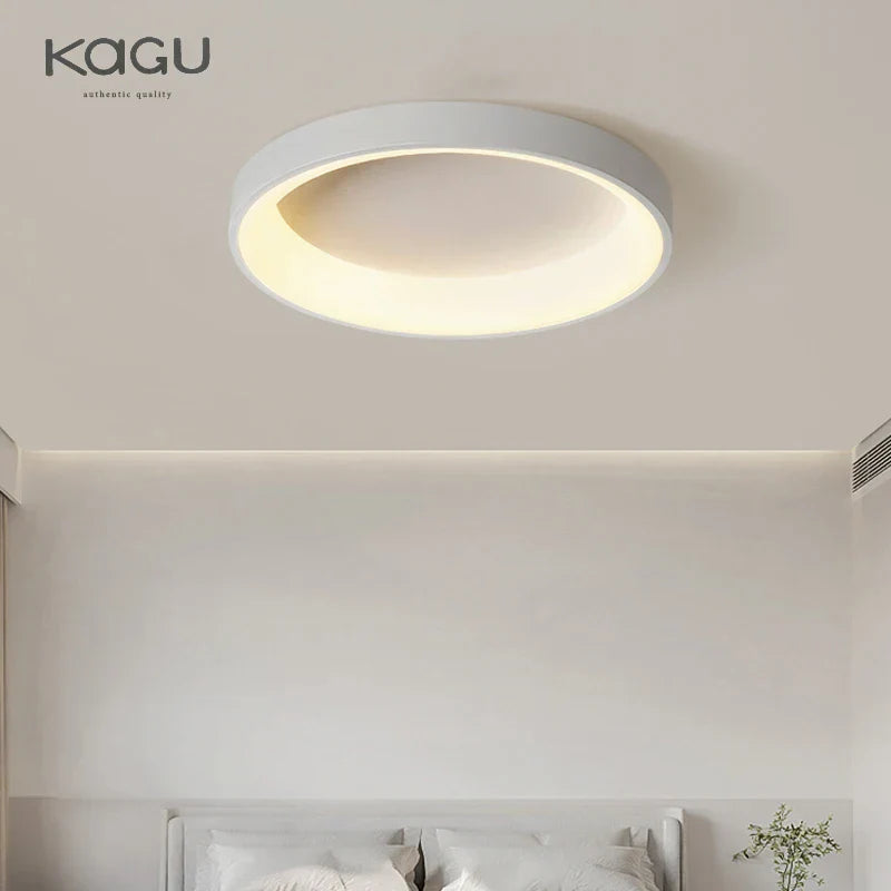 DecorBites™ LED Ceiling Lights: White Grey Modern Design, Dimmable for Living Room Bedroom Dining