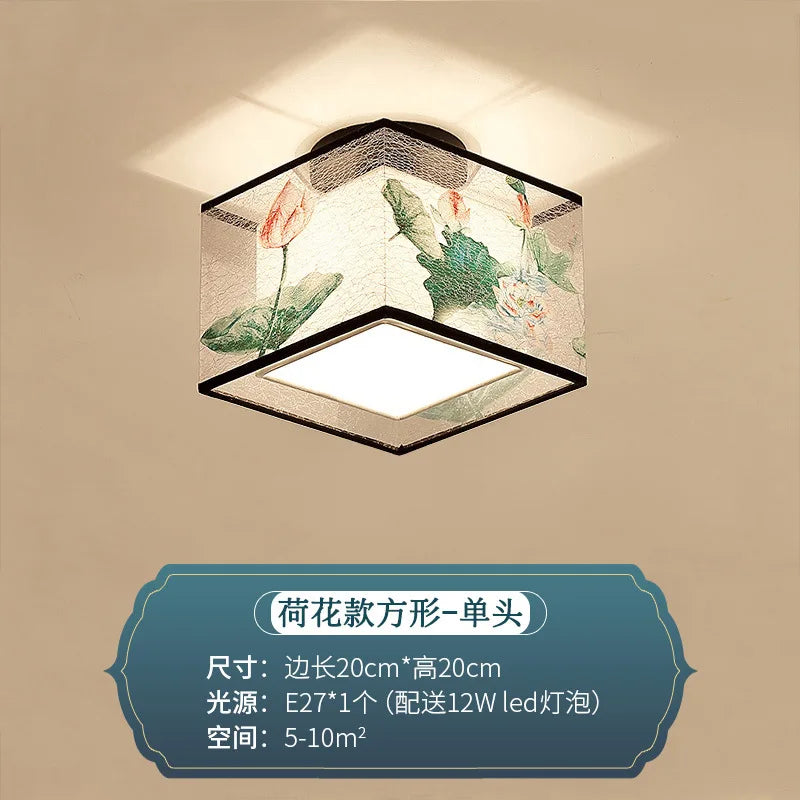 DecorBites™ Chinese Style Ceiling Lamp, Creative Warm Light for Hotel Villa Corridors