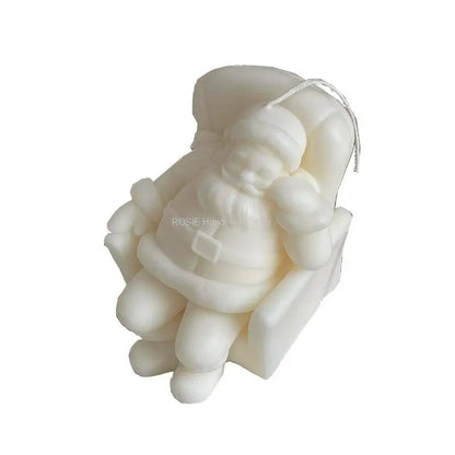 Santa Claus Silicone Candle Mold Diy Handmade Aromatherapy Candle Gypsum Craft Christmas Present