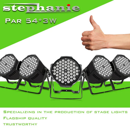 Decorbites™ Luces LED Par RGBW Lavado Estroboscópico Efecto de Iluminación para DJ y Escenario