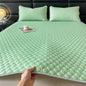 Decobites Cool Latex Filled Bed Sheet Set with Ice Silk Cooling Mat & Pillowcases