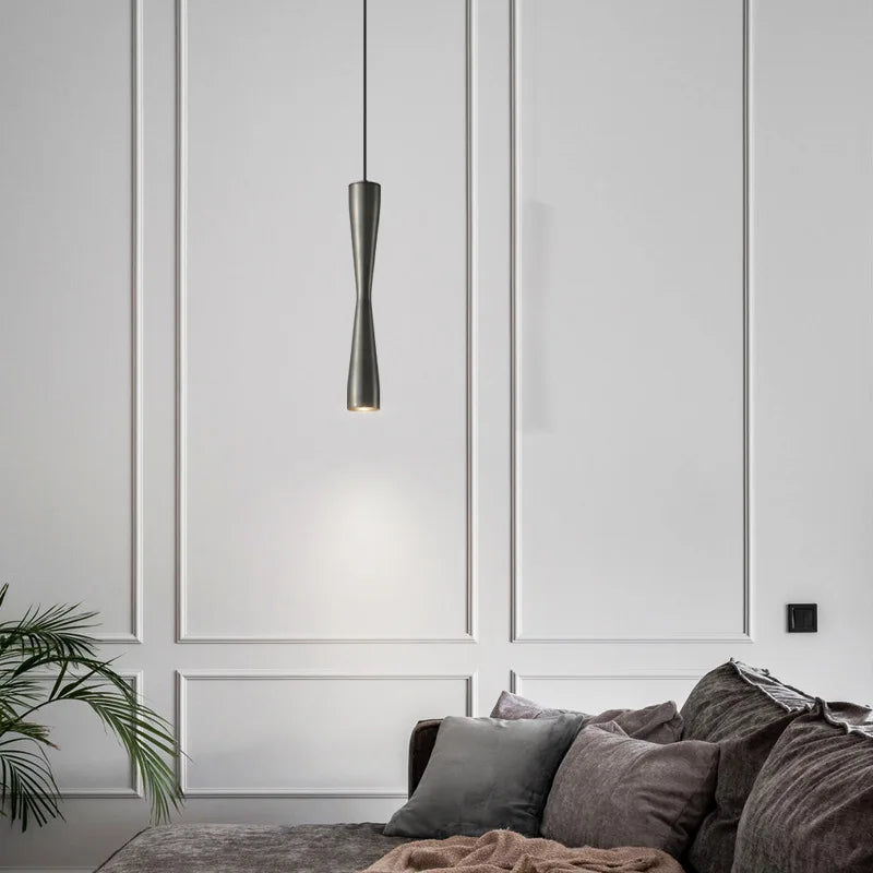 Lámpara colgante LED DecorBites™ color cobre, negro y dorado con cable ajustable - 3 opciones de iluminación intercambiables