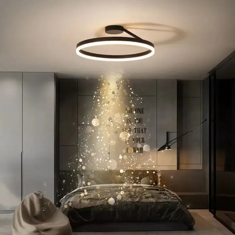 Decorbites™ Lámpara de Techo LED Regulable para Dormitorio Sala de Estar Comedor Iluminación Colgante Minimalista