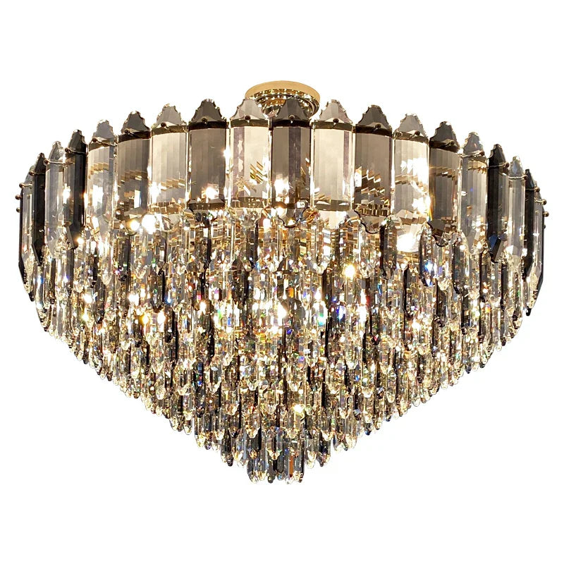 DecorBites™ Crystal Chandelier: Post Modern Luxury Light for Living Room, Bedroom, Kitchen & Dining Room