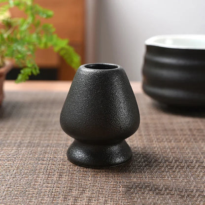DecorBites™ Ceramic Matcha Whisk Stand & Tea Bowl Holder for Kitchen and Dining