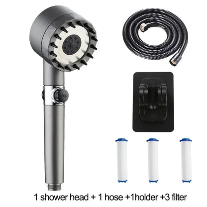 DecorBites™ High Pressure Shower Head Set with 3 Modes and Hose Holder for Bathroom