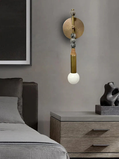 DecorBites™ Brass Marble Ball Wall Sconce LED Dimmable Classic Home Decoration