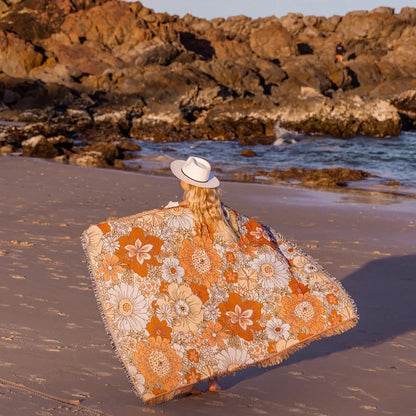 DecorBites™ Bohemian Floral Leisure Blanket