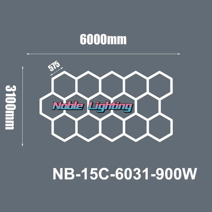 DecorBites™ Hexagon LED Ceiling Light: High-Performance, Best-Selling, Honeycomb Design