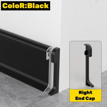 DecorBites™ LED Skirting Line Aluminum Profile for Stylish Backlighting, Stair Lighting & Wall Trim