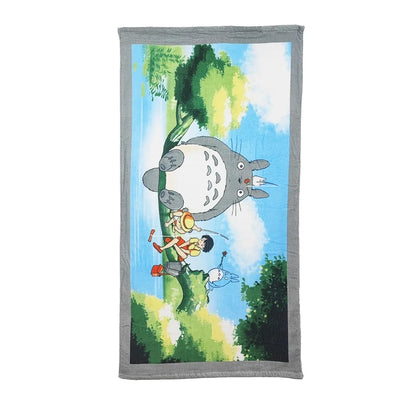 DecorBites™ Kids Cartoon Cat Bath Towel - Soft Cotton Velour Terry - 60*120 - Perfect for Bathroom and Beach