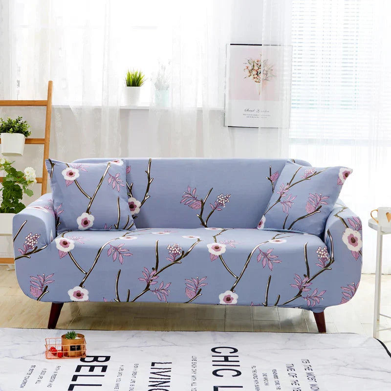 Decobites Printed Stretch Sofa Cover Slipcover for 3 Seater Couch Home Protector