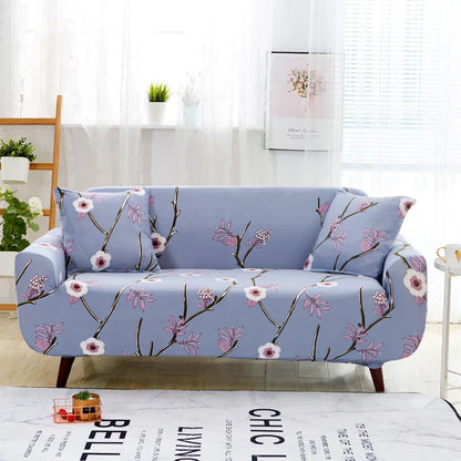 Decobites Printed Stretch Sofa Cover Slipcover for 3 Seater Couch Home Protector