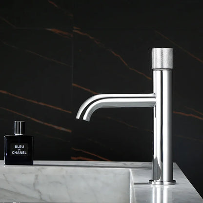 DecorBites™ Brushed Gold Basin Faucet - Single Handle, Deck Mounted Cold & Hot Water Mixer