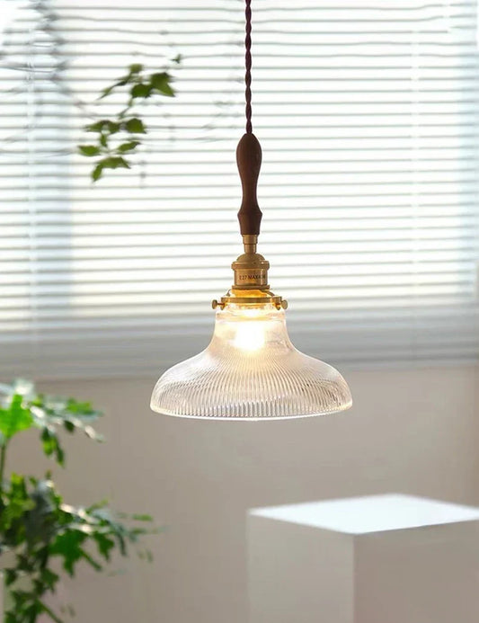 DecorBites™ Brass Glass Retro Chandelier Art Deco LED Dining Room Light