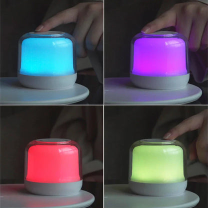 Lámpara de mesa con cargador inalámbrico y luz LED DecorBites™ para iPhone, Samsung y Huawei - Base de carga inalámbrica