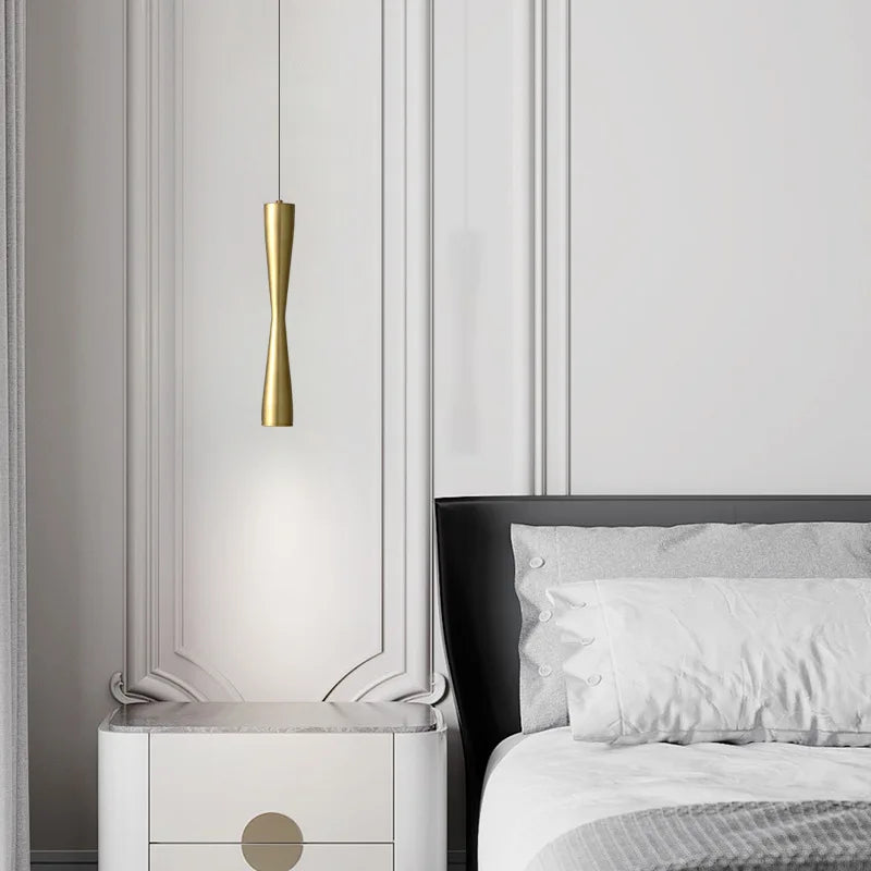 Lámpara colgante LED DecorBites™ color cobre, negro y dorado con cable ajustable - 3 opciones de iluminación intercambiables