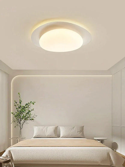 Lámpara de techo DecorBites™ estilo adoquín color crema para dormitorio principal