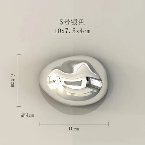 ديكور بايتس™ زينة جدارية من الحجر الذهبي ثلاثي الأبعاد لديكور أنيق للغرفة