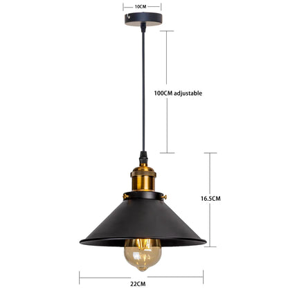 DecorBites™ Industrial Retro LED Hanging Chandelier Pendant Light for Home Dining, Bar, and Restaurant Décor