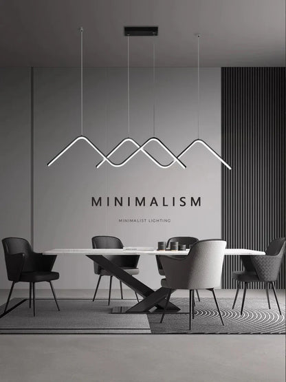 ديكوربايتس™ مصابيح LED هندسية معلقة، إضاءة ثريا عصرية بسيطة