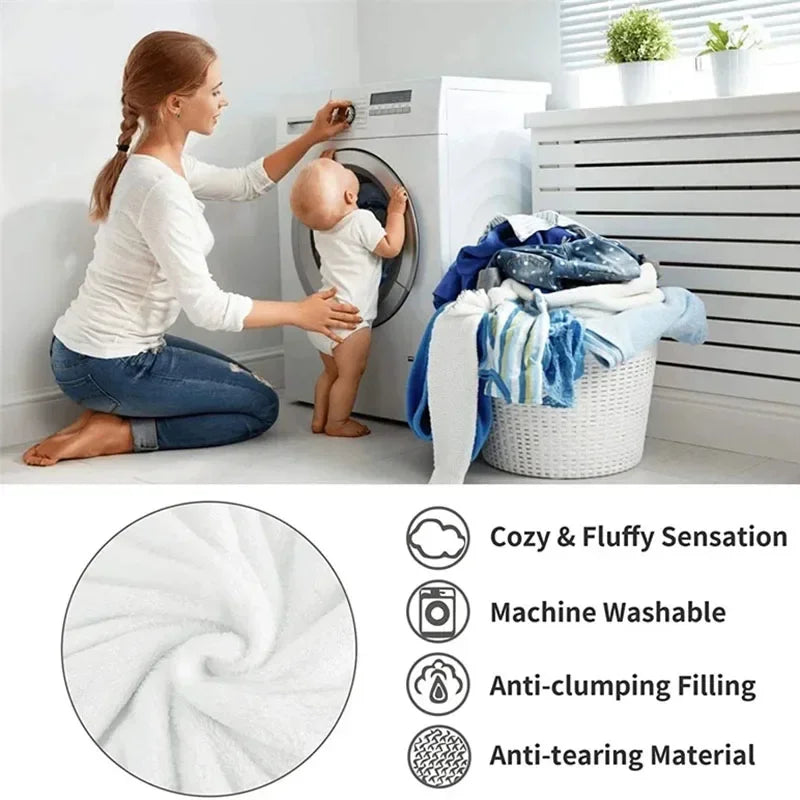 Manta de Invierno de Piel Sintética Falsa Luxe™ Decorbites: Calidez y Comodidad Premium para Cama o Sofá