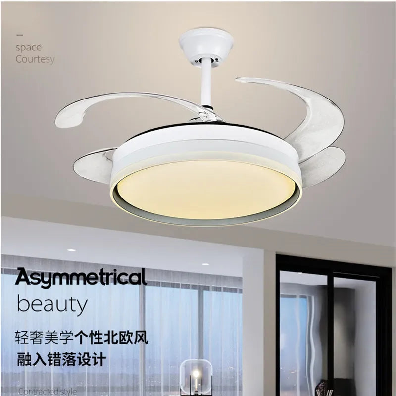 DecorBites™ LED Ceiling Fans with Remote Control for Indoor Lighting