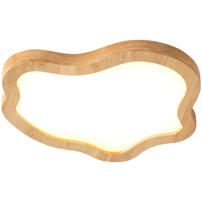 DecorBites™ Cloud Shape Wooden LED Ceiling Light for Modern Nordic Home Living Room Surface Fixture