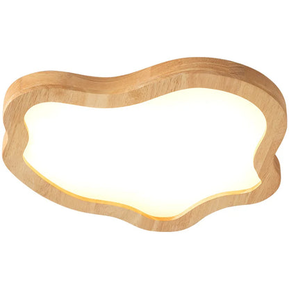 DecorBites™ Cloud Shape Wooden LED Ceiling Light for Modern Nordic Home Living Room Surface Fixture