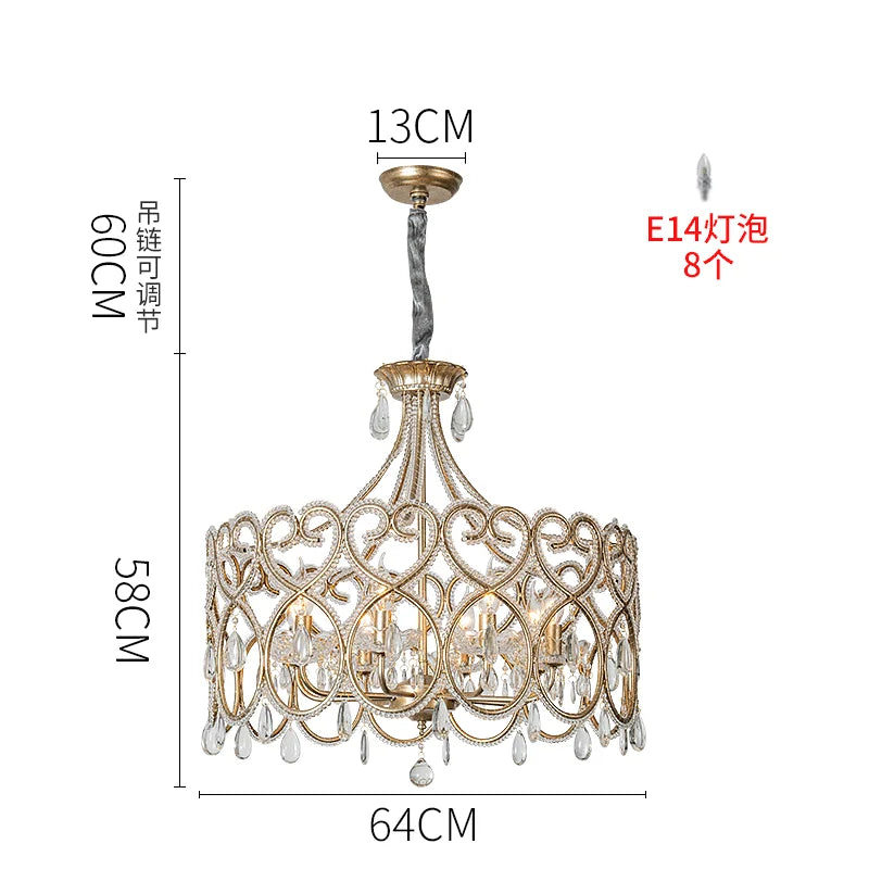 DecorBites™ Crystal Heart Ceiling Light - Romantic Princess Bedroom Chandelier