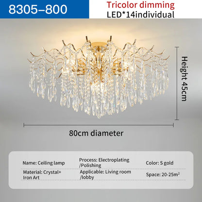 Lámpara de araña de cristal DecorBites™ | Iluminación de lujo para salón | Iluminación elegante y creativa