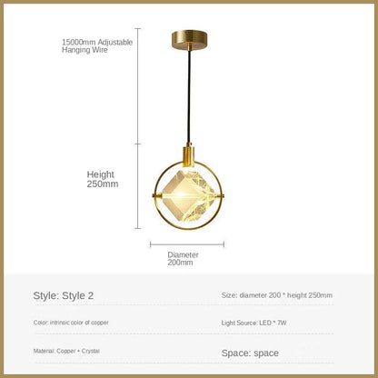 Lámparas colgantes LED de cristal DecorBites™ para iluminación decorativa del hogar