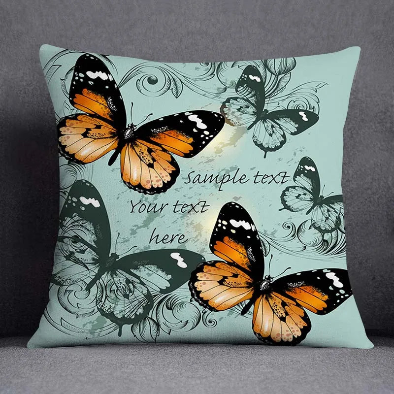 Nordic Leaf Pattern Pillowcase