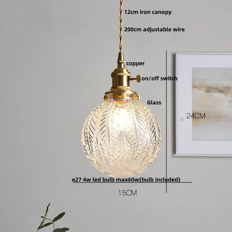 Lámpara colgante de latón LED Decorbites™ moderna con vidrio transparente para comedor