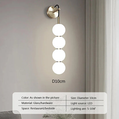 DecorBites™ Glass Ball Pendant Light: Modern Decor for Duplex Stairwells, Living Room, Bedroom
