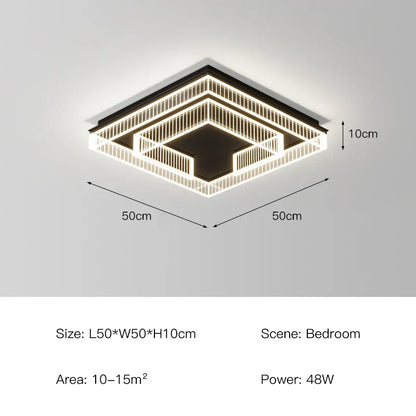 Lámpara de techo tipo araña LED negra DecorBites™ de acrílico: Iluminación moderna y lujosa para el hogar y la oficina