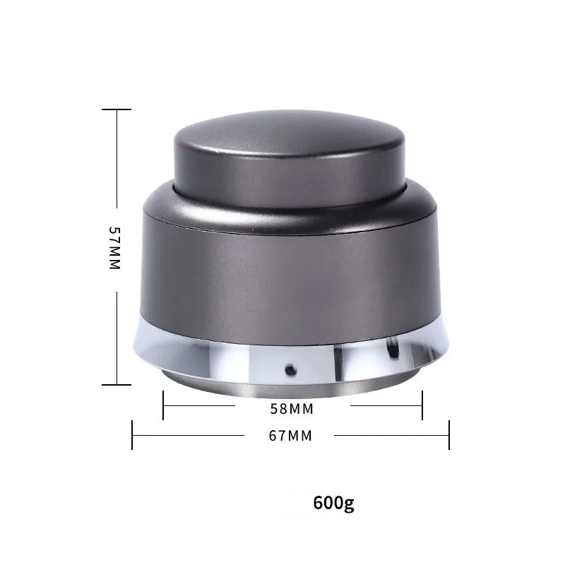 مكبس قهوة ديكوربايتس™ قابل للتعديل | قاعدة مسطحة من الفولاذ المقاوم للصدأ | أداة باريستا