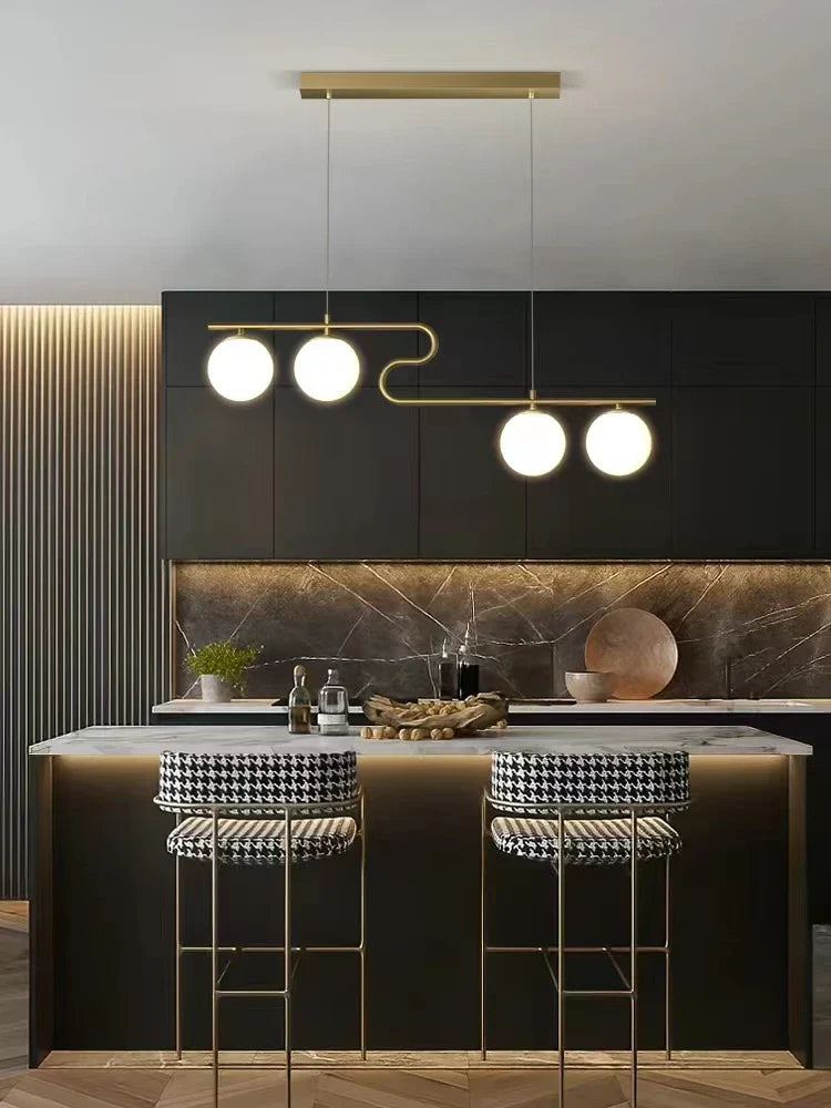 Lámparas de araña LED con bolas de cristal DecorBites™ para decoración del hogar, comedor, cocina y oficina