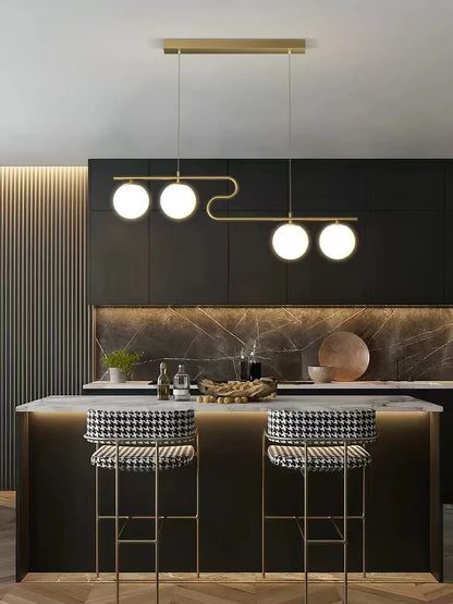 Lámparas de araña LED con bolas de cristal DecorBites™ para decoración del hogar, comedor, cocina y oficina