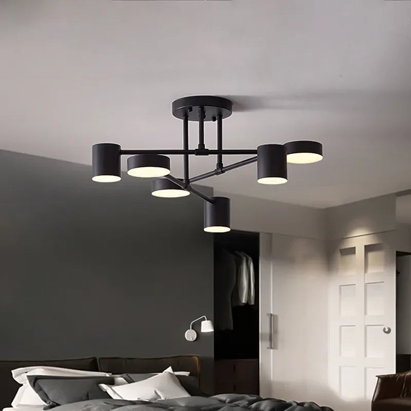 Gold Modern Ceiling Light Black-Gold Tricolor