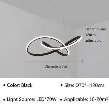 DecorBites™ LED Pendant Light Modern Luster for Living Dining Hall Bedroom Hotel Decor