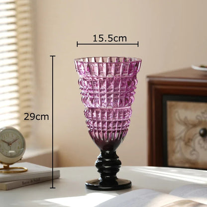 DecorBites™ Glass Vase for Hydroponics Plant Pot Room Decor & Flower Arrangement