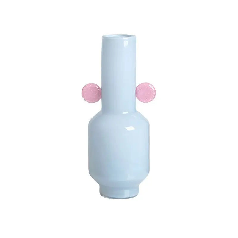 DecorBites™ Glass Vase with Ears: Floral Arrangement Accessory